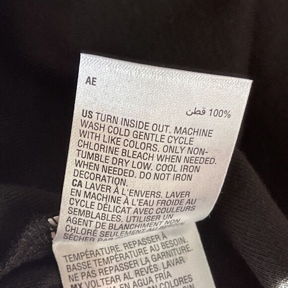 Karen Scott Medium Top Holiday Christmas Heart Long Sleeve Stretch Glitter Black - Picture 8 of 8